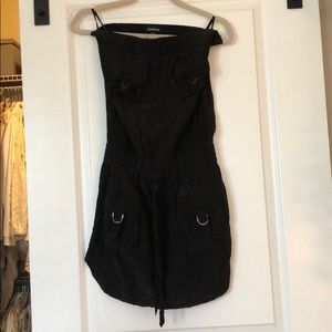 Bebe strapless black dress